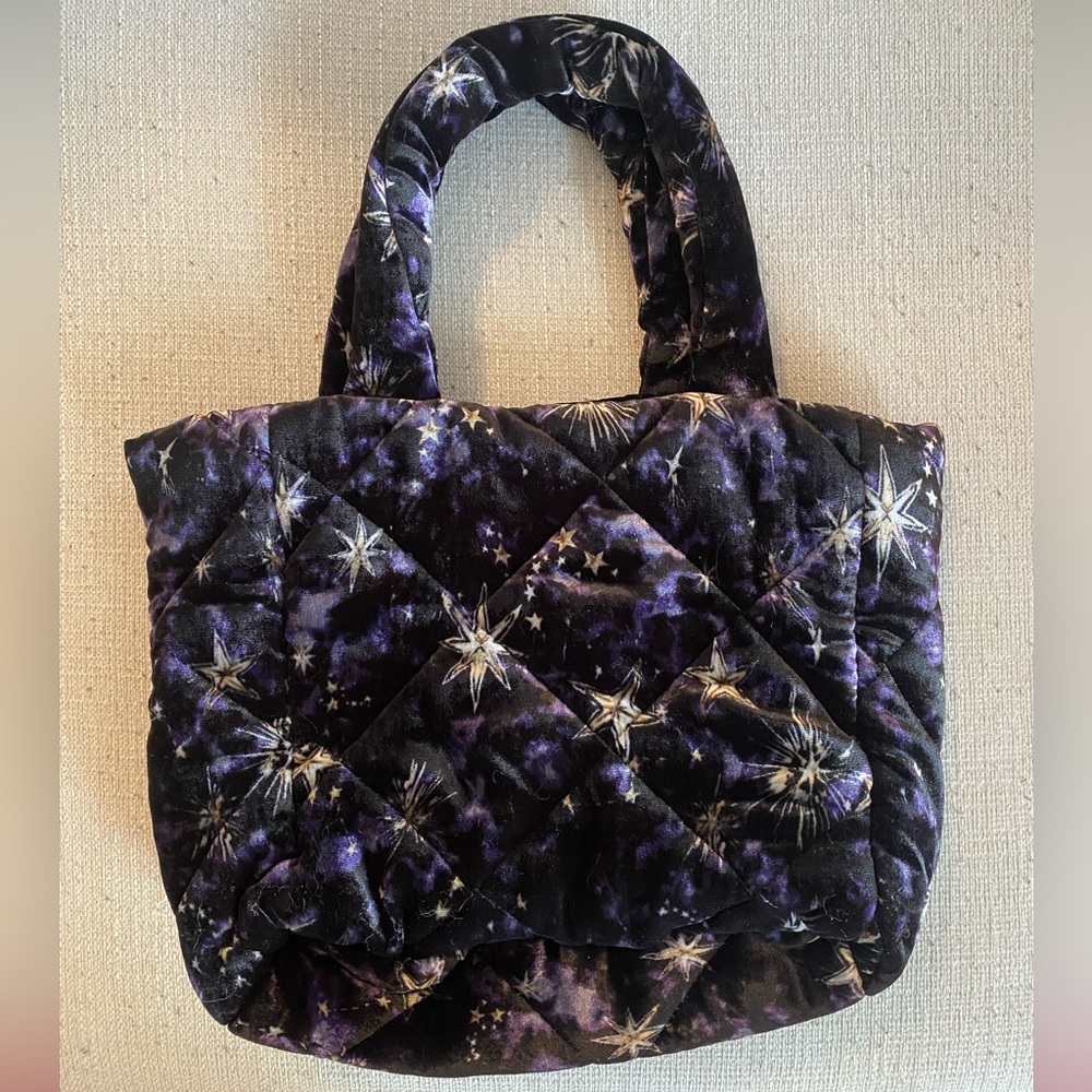 Johnny Was Velvet Star Bag